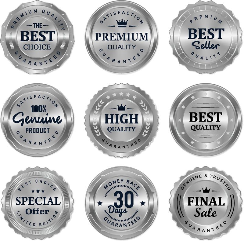 豪華印章銀徽章與金屬工藝品 卓越品質(zhì)的象征