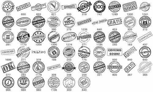 打造專(zhuān)屬印記 英文徽章、標(biāo)記、蓋章及紀(jì)念幣PS筆刷資源推薦